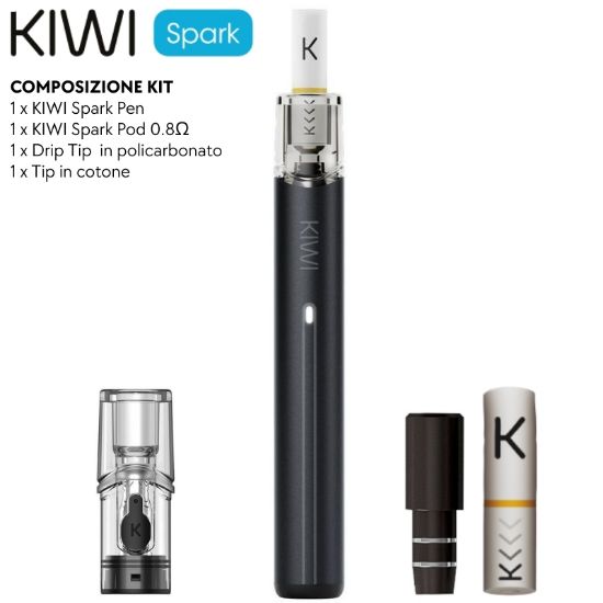 Picture of KIWI SPARK STARTER KIT BLACK 0,8omh - KIWI VAPOR (pvp.18,00)