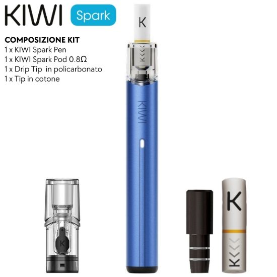 Picture of KIWI SPARK STARTER KIT BLUE 0,8omh - KIWI VAPOR (pvp.18,00)