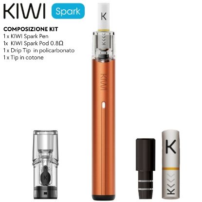 Immagine di KIWI SPARK STARTER KIT ORANGE 0,8omh - KIWI VAPOR (pvp.18,00)