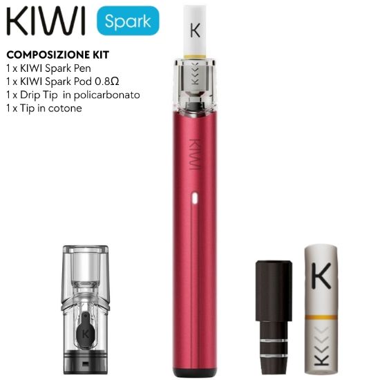 Immagine di KIWI SPARK STARTER KIT RED 0,8omh - KIWI VAPOR (pvp.18,00)