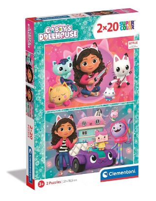 Immagine di GIOCHI PUZZLE 2X20pz GABBY'S DOLLHOUSE