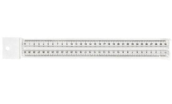Immagine di RIGA RIGHELLO ARTIGLIO 30cm 1pz PLASTICA - BLISTER