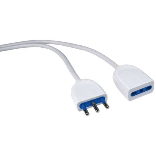 Picture of CAVO PROLUNGA 5mt SPINA 16A PRESA 10/16A BIANCO -  NOVALINE