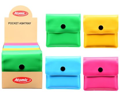Picture of PORTACENERE DA TASCA PVC EXPO 12pz COLORI ASSORTITI - ATOMIC