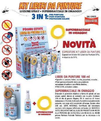 Immagine di ANTIZANZARE ANTI PUNTURA EXPO 18pz 100ml + BRACCIALE OMAGGIO BALLISTOL