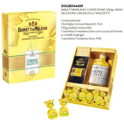 Immagine di BARATTI&MILANO CONFEZIONE 300gr GRAN SELEZIONE LIMONCELLO MAZZETTI - PR2025