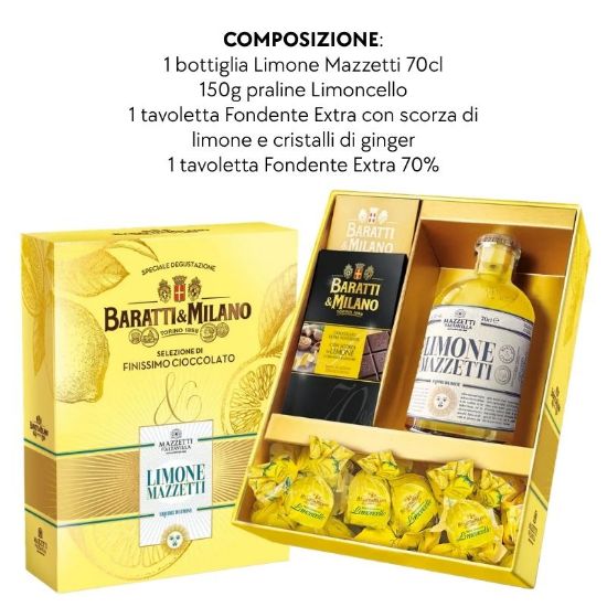 Immagine di BARATTI&MILANO CONFEZIONE 300gr GRAN SELEZIONE LIMONCELLO MAZZETTI - PR2026