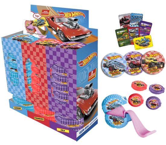 Picture of JOY HOT WHEELS GUM ROLL 24pz 15gr - JOYGUM