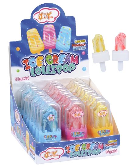 Immagine di JOY ICE CREAM LOLLIPOP 24pz 10gr - JOYGUM