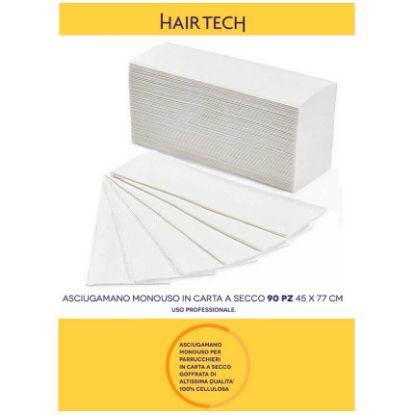 Immagine di CARTA ASCIUGAMANI SECCHI AIRLAID P/4 x90pz 45x77cm HAIR TECH