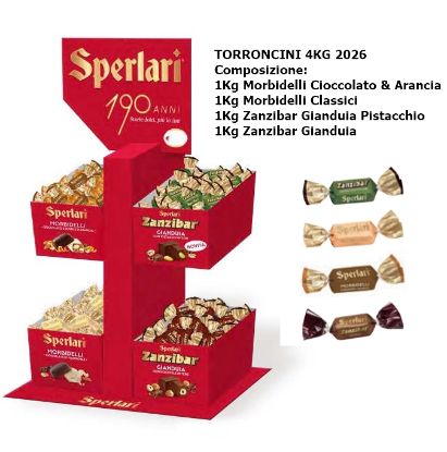 Immagine di SPERLARI TORRONCINI EXPO 4kg 308pz EXPO DA BANCO - PR2026