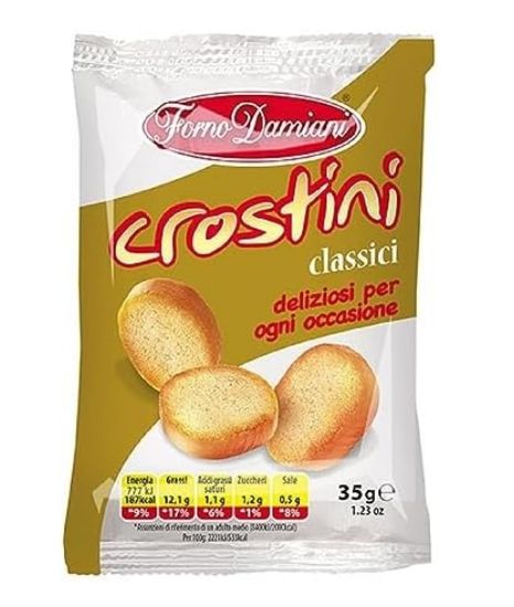 Picture of SALATI FORNO DAMIANI CROSTINO 35gr 50pz - CLASSICO