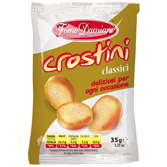 Immagine di SALATI FORNO DAMIANI CROSTINO 35gr 50pz - CLASSICO