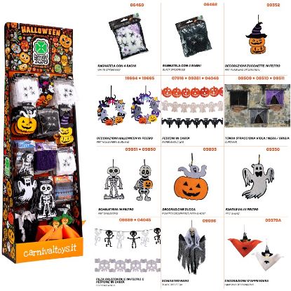 Immagine di HALLOWEEN DECORAZIONI EXPO 122pz HALLOWEEN ASSORTITI - EXPO DA TERRA
