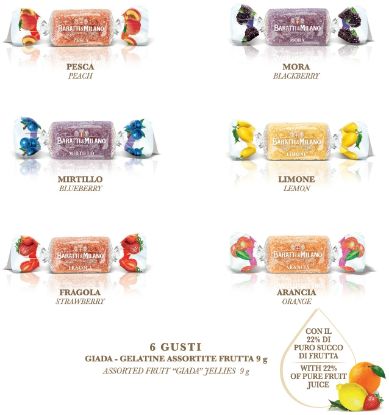 Picture of BARATTI&MILANO GELATINA BUSTA 500gr. FRUTTA ASSORTITA - SENZA GLUTINE