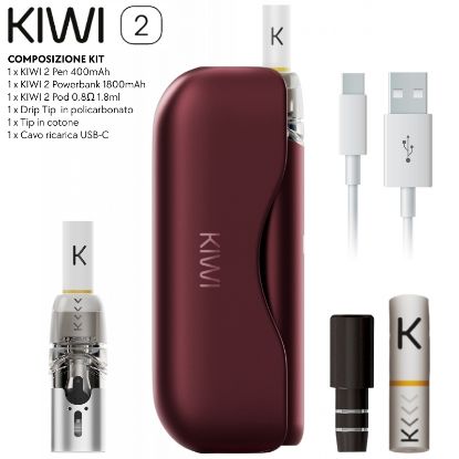 Immagine di KIWI 2 STARTER KIT RED VELVET - KIWI VAPOR (pvp.89,00)