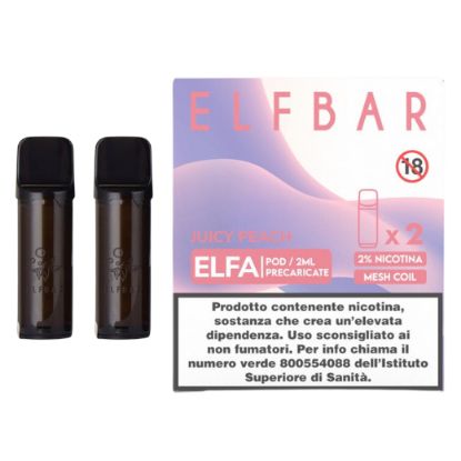Immagine di ELFBAR ELFA RIC. POD 1x2pz 20mg/ml JUICY PEACH - PLN010828