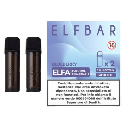 Immagine di ELFBAR ELFA RIC. POD 1x2pz 20mg/ml BLUEBERRY - PLN010817