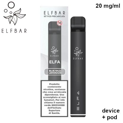 Immagine di ELFBAR ELFA DEVICE+POD 1pz 20mg/ml BLUE RAZZ LEMONADE - PLN010808