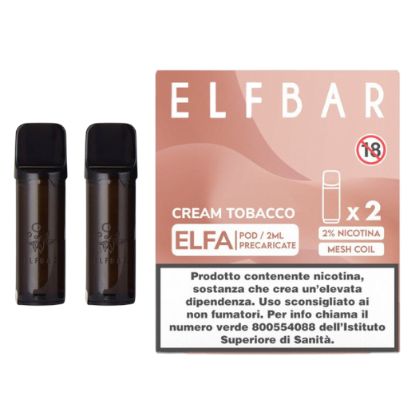 Immagine di ELFBAR ELFA RIC. POD 1x2pz 20mg/ml CREAM TOBACCO - PLN010835