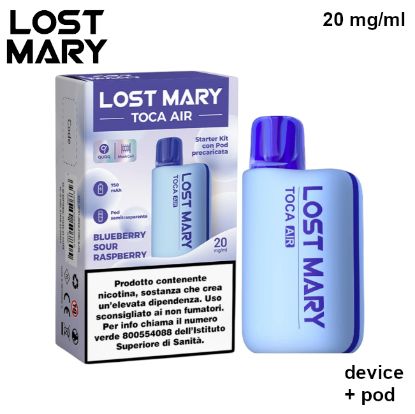 Immagine di ELFBAR LOSTMARY TOCA DEVICE+POD 1pz 20mg/ml BLUEBERRY SOUR RASPBERRY - PLN012180