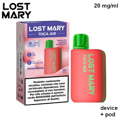 Immagine di ELFBAR LOSTMARY TOCA DEVICE+POD 1pz 20mg/ml WATERMELON - PLN012188
