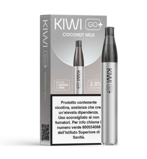 Immagine di KIWI GO PLUS STARTER KIT + POD 1pz COCONUT MILK 2ml 20mg/ml - PLN012774