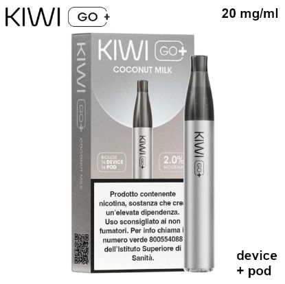Immagine di KIWI GO PLUS STARTER KIT + POD 1pz COCONUT MILK 2ml 20mg/ml - PLN012774