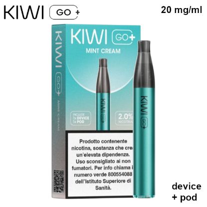 Immagine di KIWI GO PLUS STARTER KIT + POD 1pz MINT CREAM 2ml 20mg/ml - PLN012776