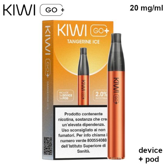 Picture of KIWI GO PLUS STARTER KIT + POD 1pz TANGERINE ICE 2ml 20mg/ml - PLN012778