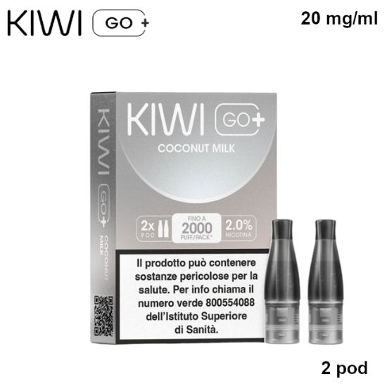 Immagine di KIWI GO PLUS POD 1x2pz COCONUT MILK 2ml 20mg/ml - PLN012788