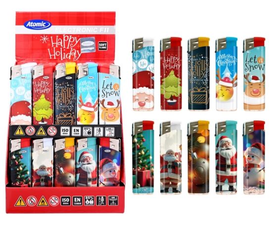 Immagine di ACCENDINO ATOMIC ELETTRONICO 100pz NATALE X-MAS EXPO DA BANCO