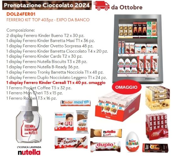 Immagine di FERRERO KIT TOP 403pz - EXPO DA BANCO composto da:
