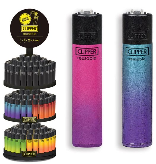Immagine di ACCENDINO CLIPPER PIETRINA 144pz - MIX11 EXPO GIREVOLE