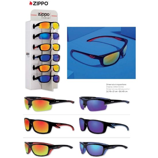 Picture of OCCHIALI SOLE ZIPPO 6pz EXPO PRE-PACK + EXPO DA BANCO OMAGGIO
