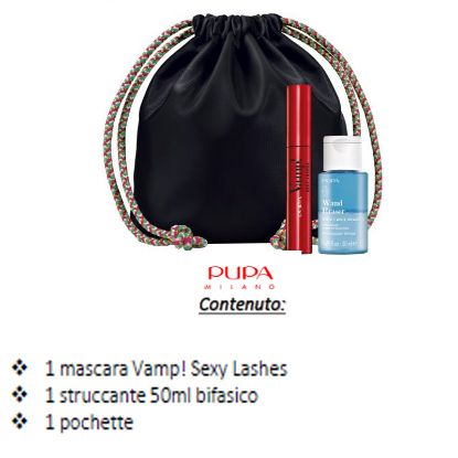 Immagine di COFANETTO PUPA POCH MASC VAMP! SEXY LASHES+STRUC 50 BIFASE