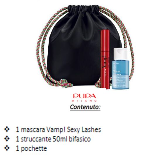 Immagine di COFANETTO PUPA POCH MASC VAMP! SEXY LASHES+STRUC 50 BIFASE