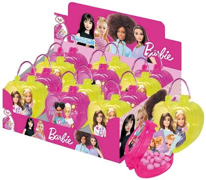 Picture of CARAMELLE TOYS BORSA CUORE BARBIE 12pz 28gr CASA DEL DOLCE