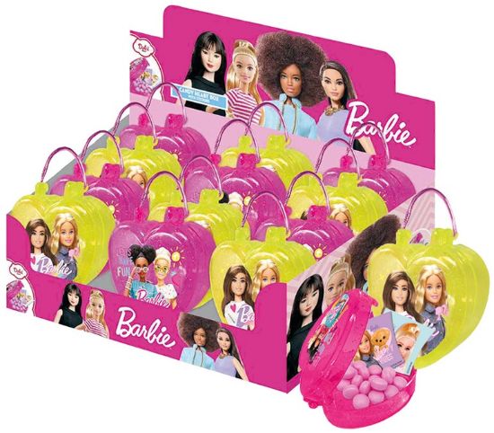 Picture of CARAMELLE TOYS BORSA CUORE BARBIE 12pz 28gr CASA DEL DOLCE