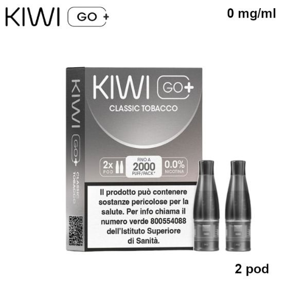 Immagine di KIWI GO PLUS POD 1x2pz CLASSIC TOBACCO 2ml 0mg/ml - PL0014375 SENZA NICOTINA