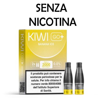 Immagine di KIWI GO PLUS POD 1x2pz BANANA ICE 2ml 0mg/ml - PL0014379 SENZA NICOTINA