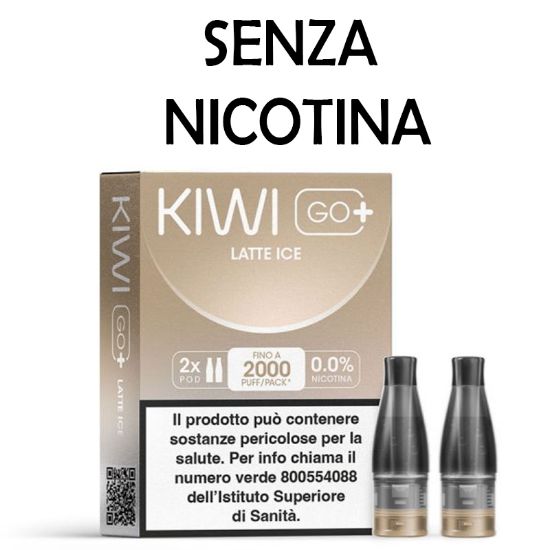 Immagine di KIWI GO PLUS POD 1x2pz LATTE ICE 2ml 0mg/ml - PL0014383 SENZA NICOTINA