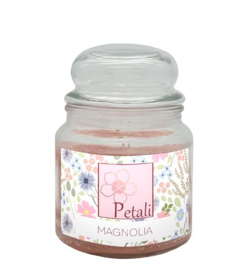Picture of CANDELA 380gr VEGETALE IN GIARA VETRO MAGNOLIA