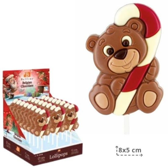 Immagine di ROSSINI LECCA LECCA CIOCO 30pz 25gr ORSO RAPHAEL NATALE 8x5cm