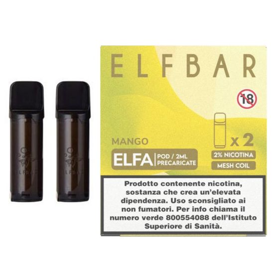 Picture of ELFBAR ELFA RIC. POD 1x2pz 20mg/ml MANGO - PLN010832
