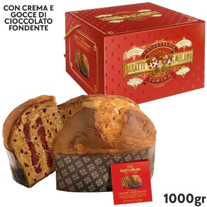 Picture of BARATTI&MILANO PANETTONE DOPPIO CIOCCOLATO 1000gr 1pz SENZA UVETTA - PR2025