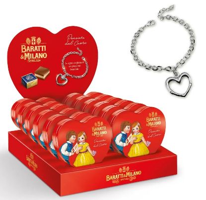Picture of BARATTI&MILANO EXPO CUORE LATTA 12pz 60gr - SAN VALENTINO 2026