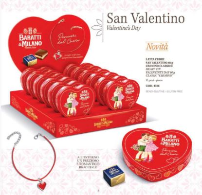 Immagine di BARATTI&MILANO EXPO CUORE LATTA 12pz 60gr - SAN VALENTINO 2026