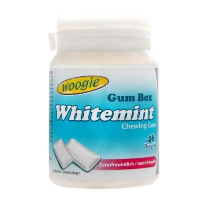 Picture of CHEWINGUM BARATTOLO WHITEMINT 64g 1pz SENZA ZUCCHERO - GUNZ