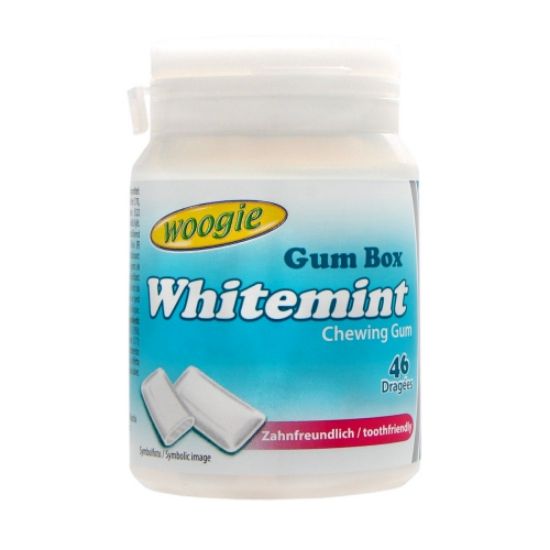 Picture of CHEWINGUM BARATTOLO WHITEMINT 64g 1pz SENZA ZUCCHERO - GUNZ